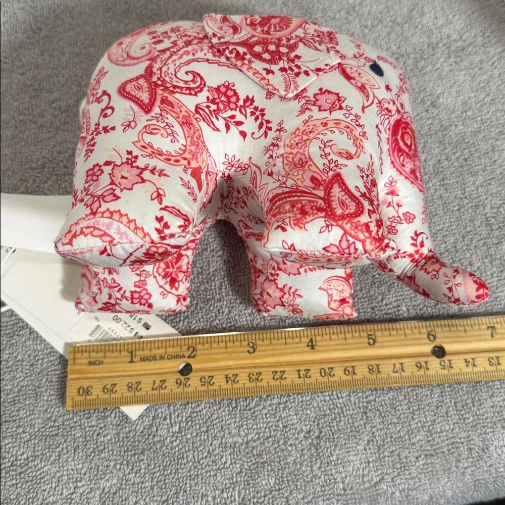 Janie and Jack hat‎ NWT White bucket Hat with bow and pleats and elephant rattle